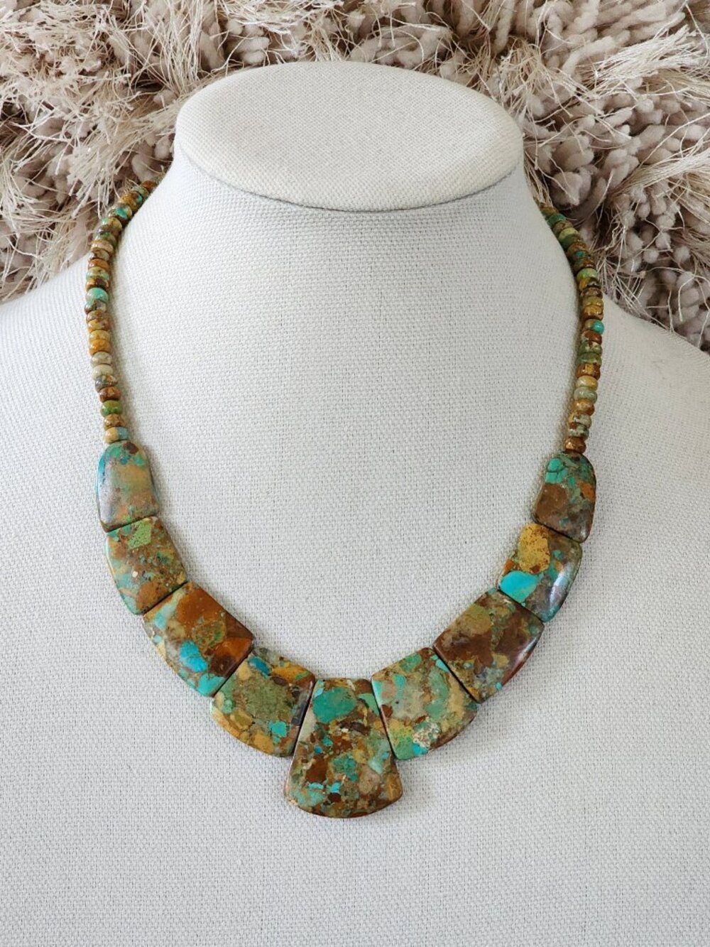 JAY KING DRT 925 Sterling Silver Chunky Azure Peaks Turquoise Bead Necklace